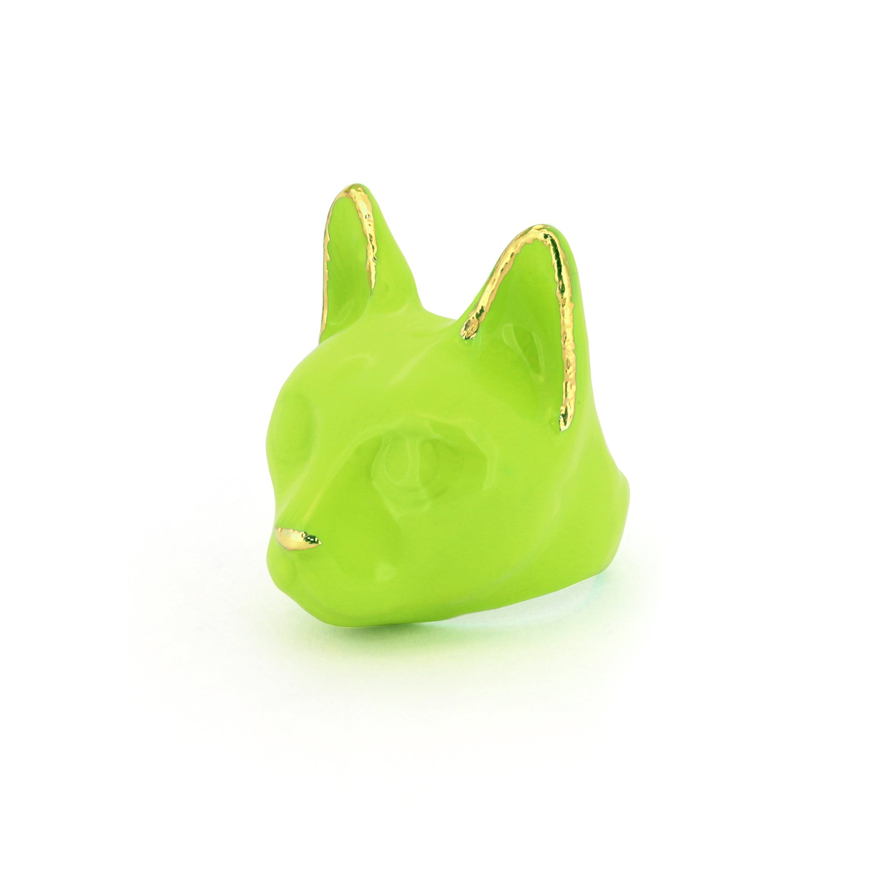 Lime Green Cat Ring | MaewMarch