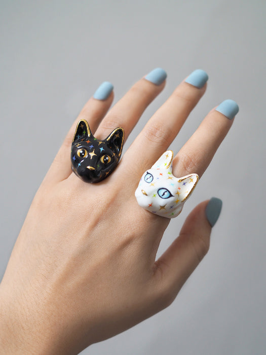 Twinkle Night Cat Ring | MaewMarch