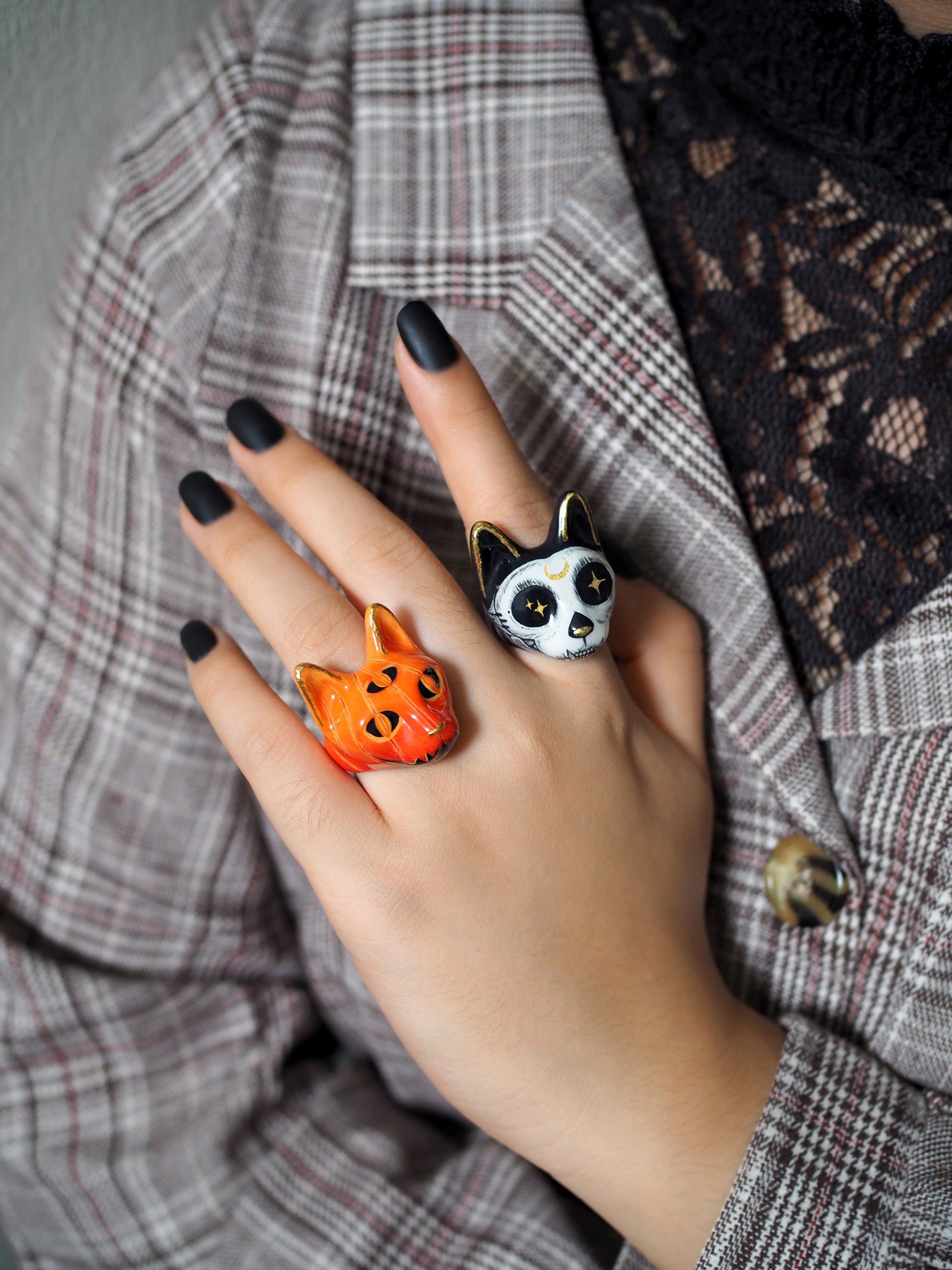 Pumpkin Cat Ring | MaewMarch