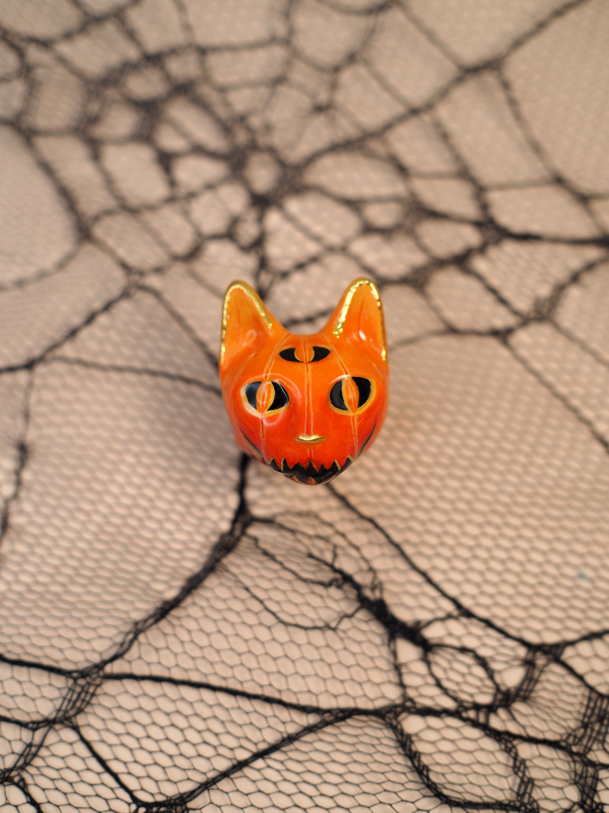 Pumpkin Cat Ring | MaewMarch