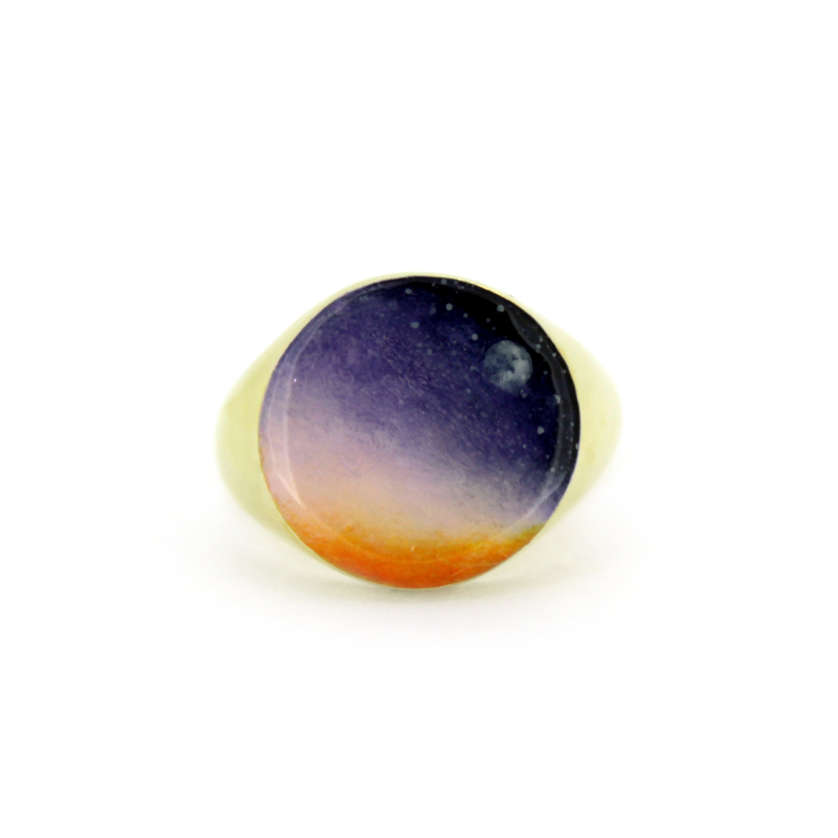 Dusk Sky Gold Signet Ring | Sky