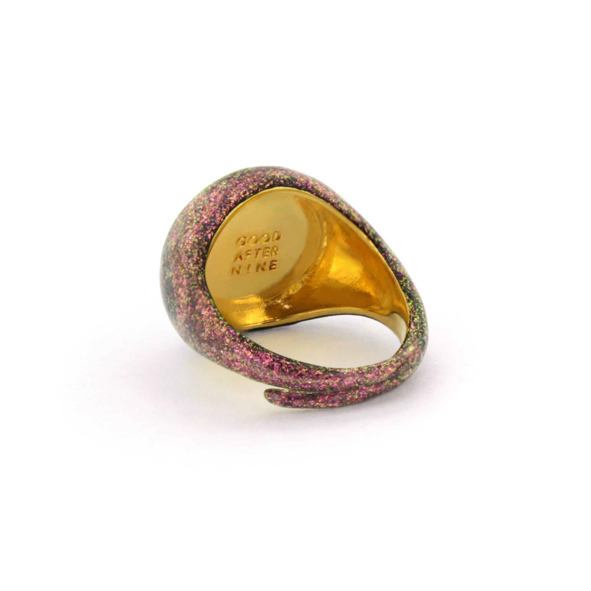 Pink Sky Shimmer Shine Signet Ring | Sky