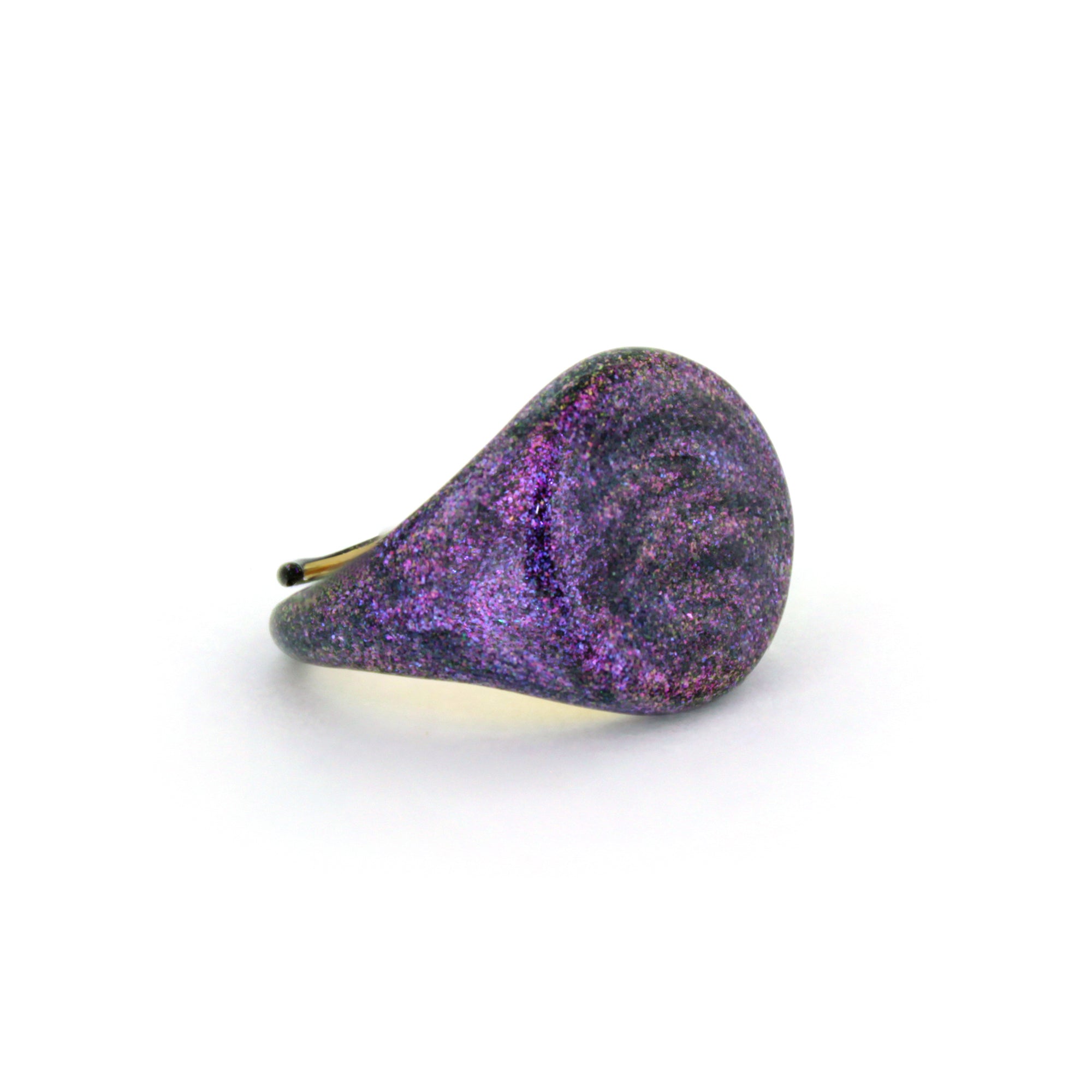 Purple Sky Shimmer Shine Signet Ring | Sky