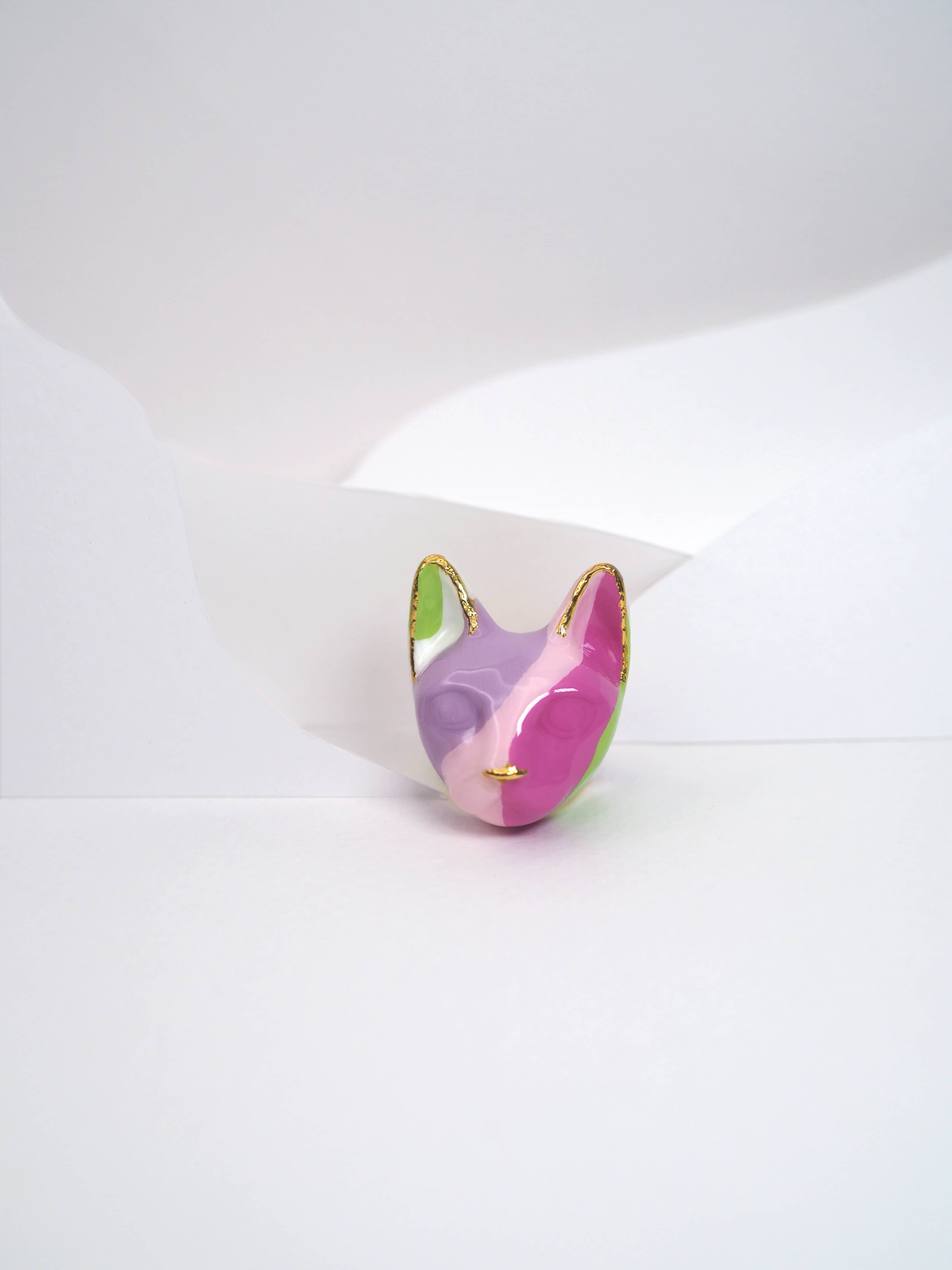 Lilac Garden Cat Ring | MaewMarch