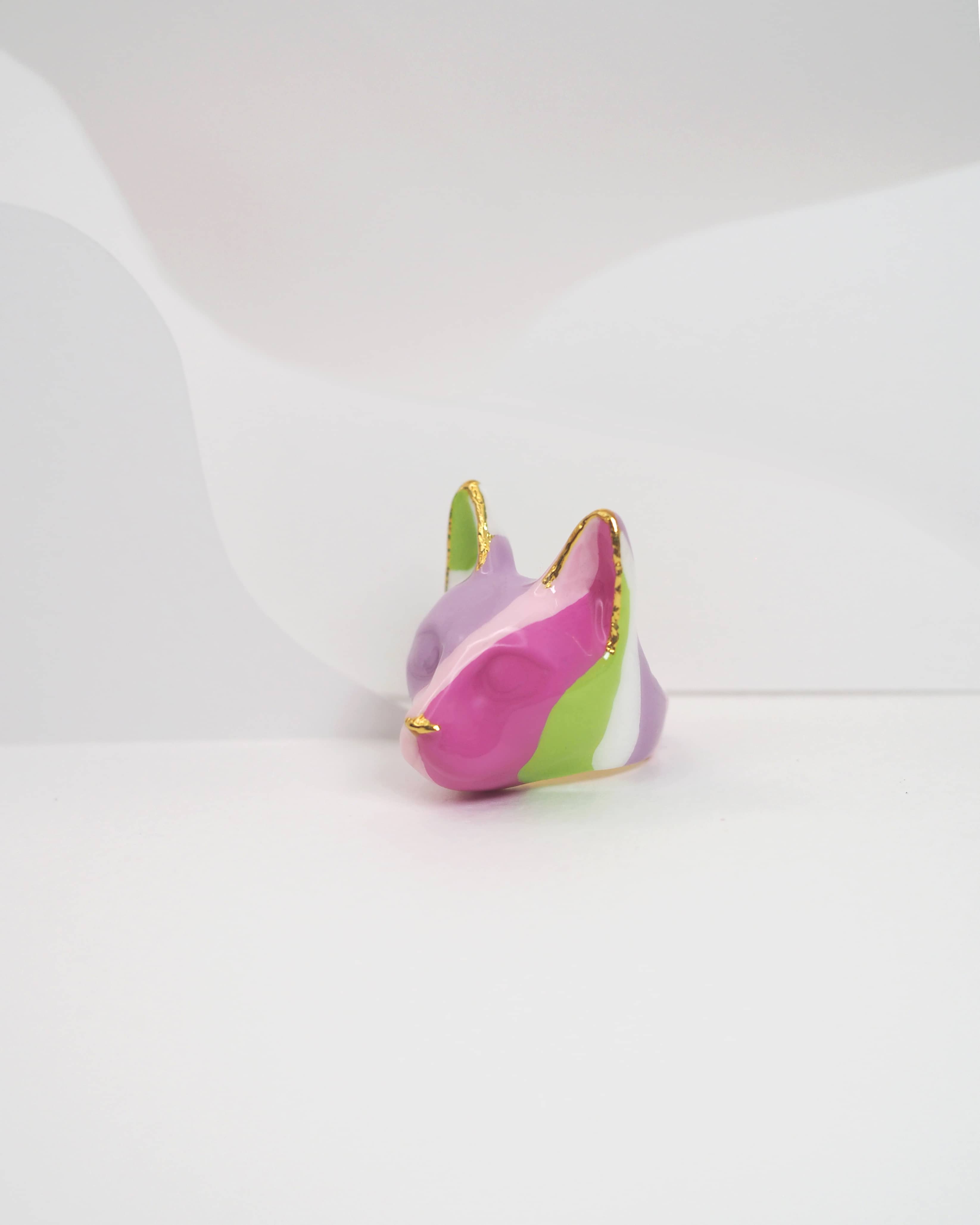 Lilac Garden Cat Ring | MaewMarch