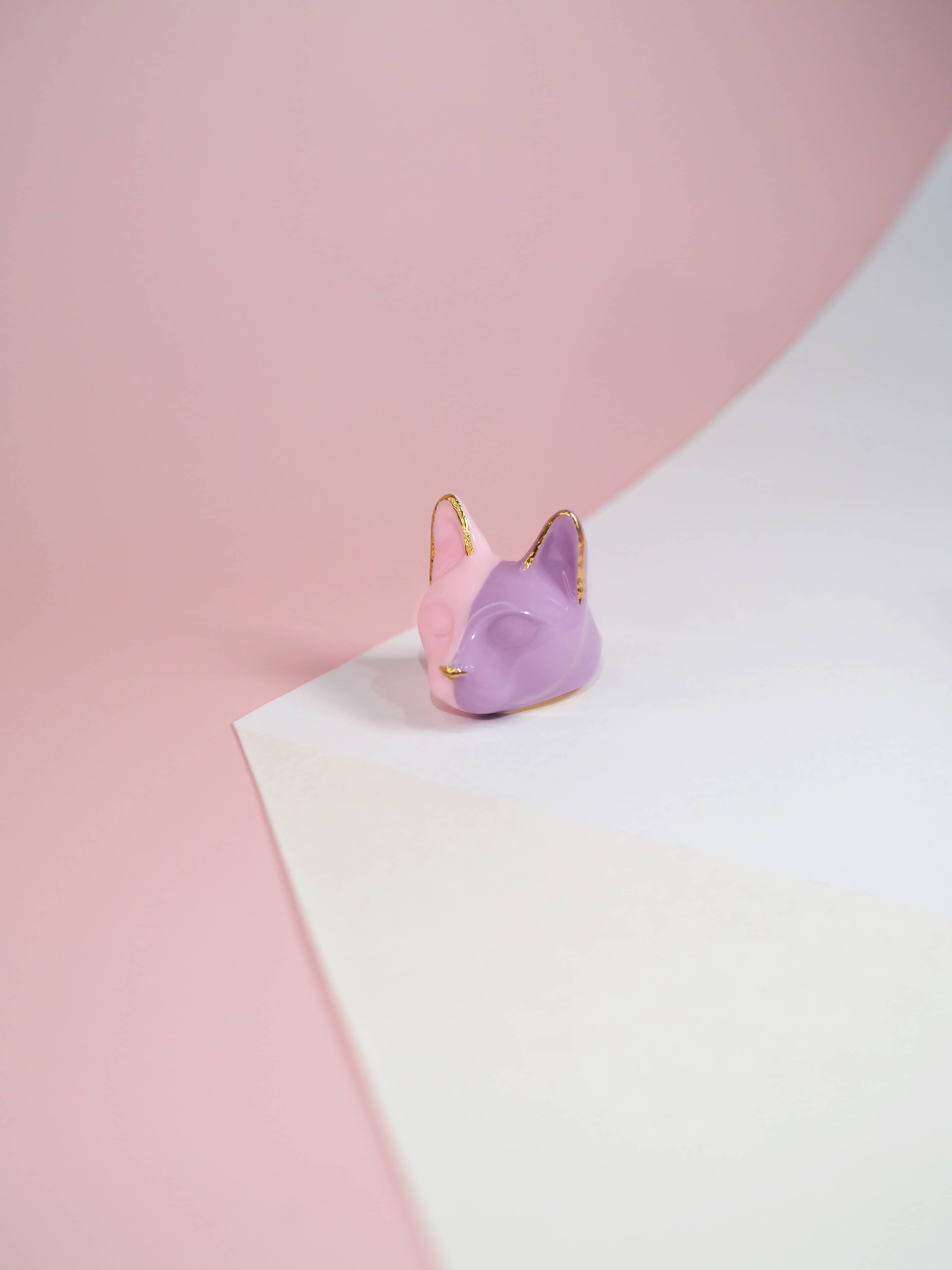 Half Lilac Cat Ring| MaewMarch