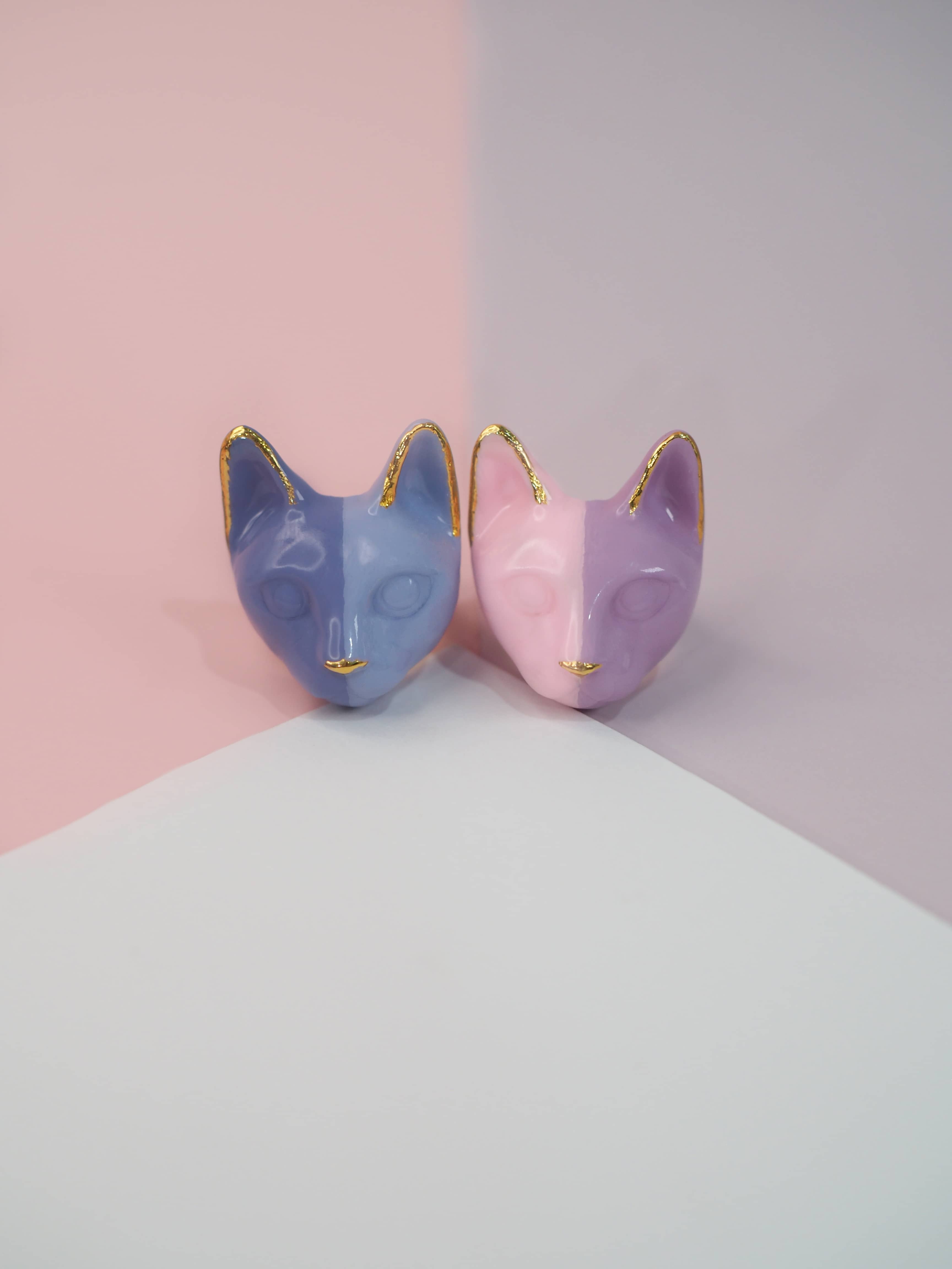 Half Lavender Cat Ring | MaewMarch