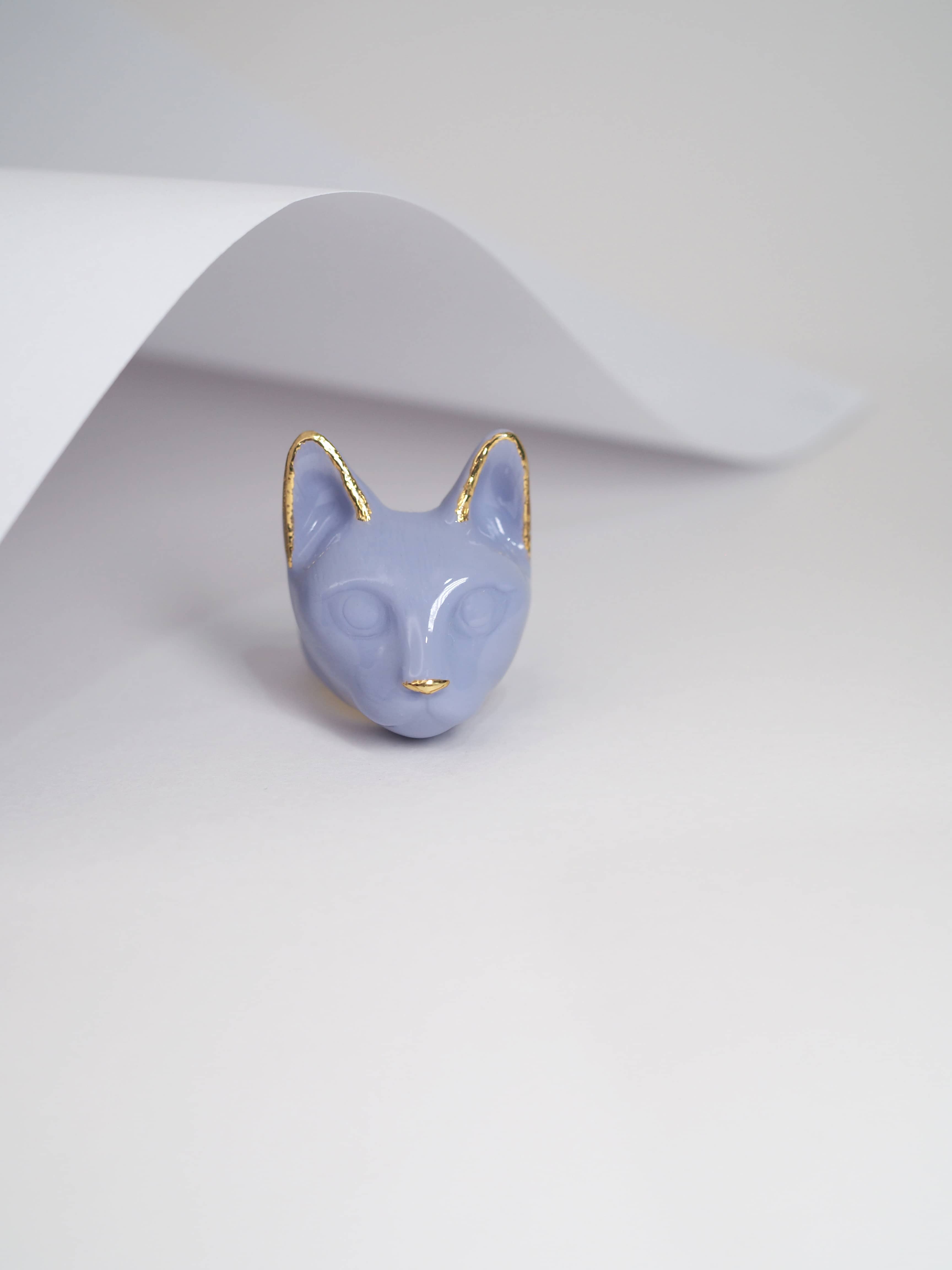 Mono Lavender Cat Ring | MaewMarch