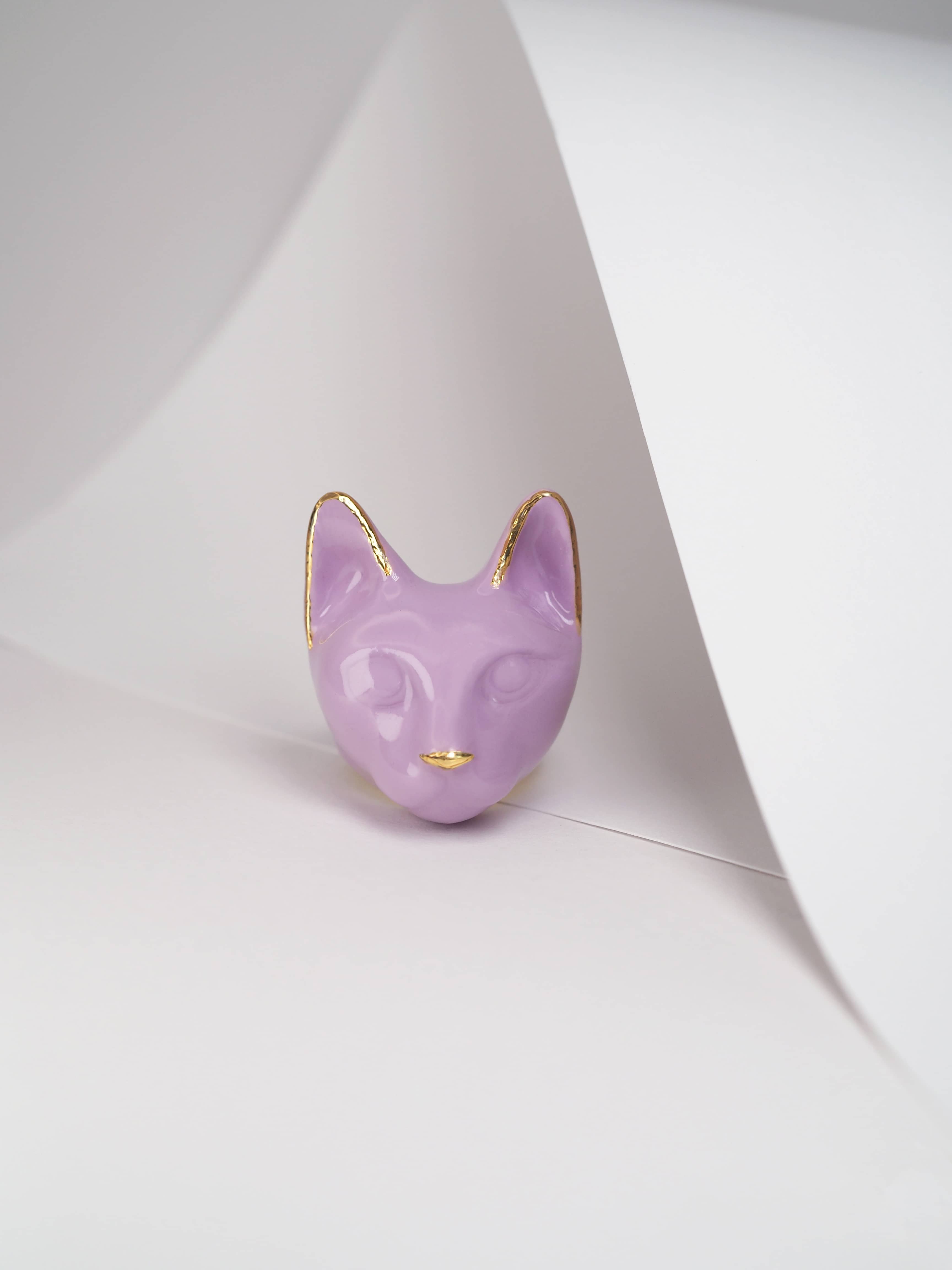 Mono Lilac Cat Ring | MaewMarch