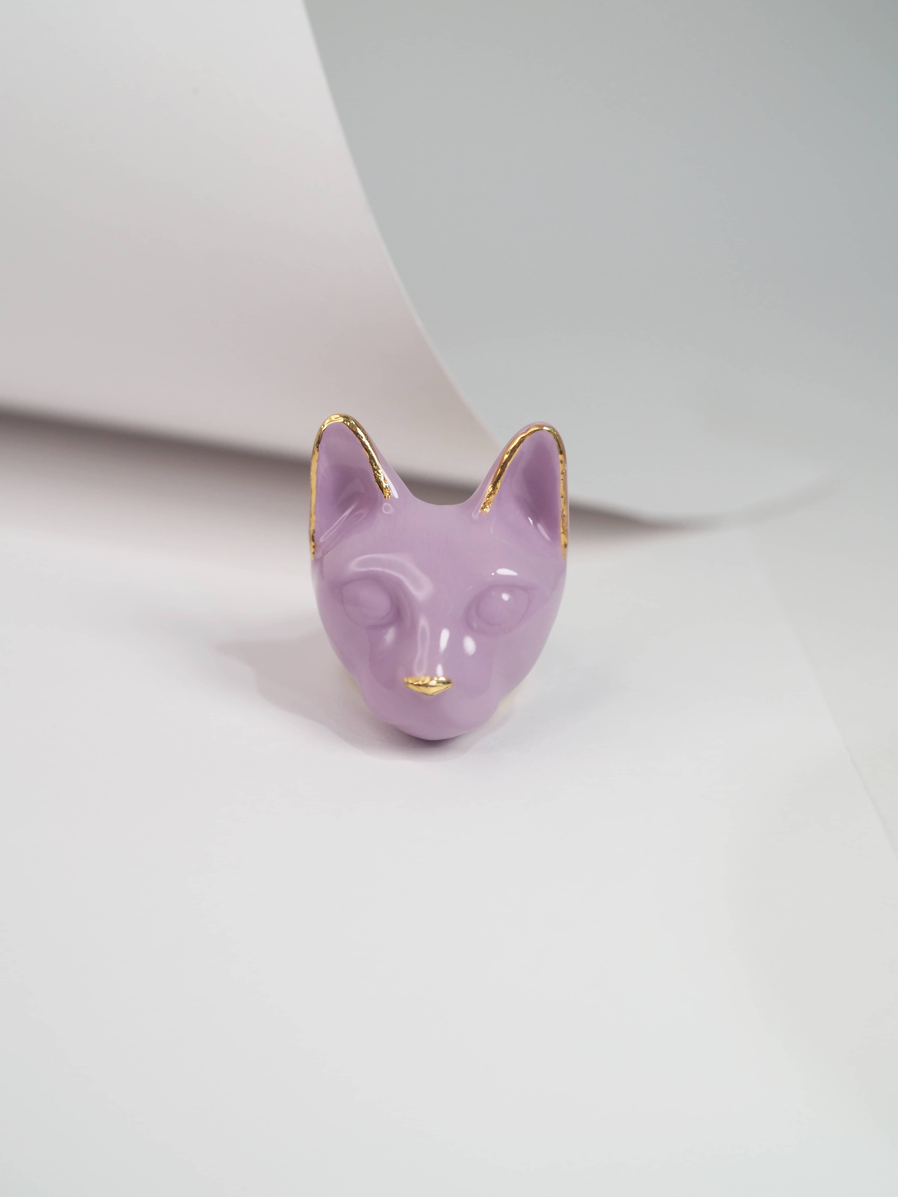 Mono Lilac Cat Ring | MaewMarch