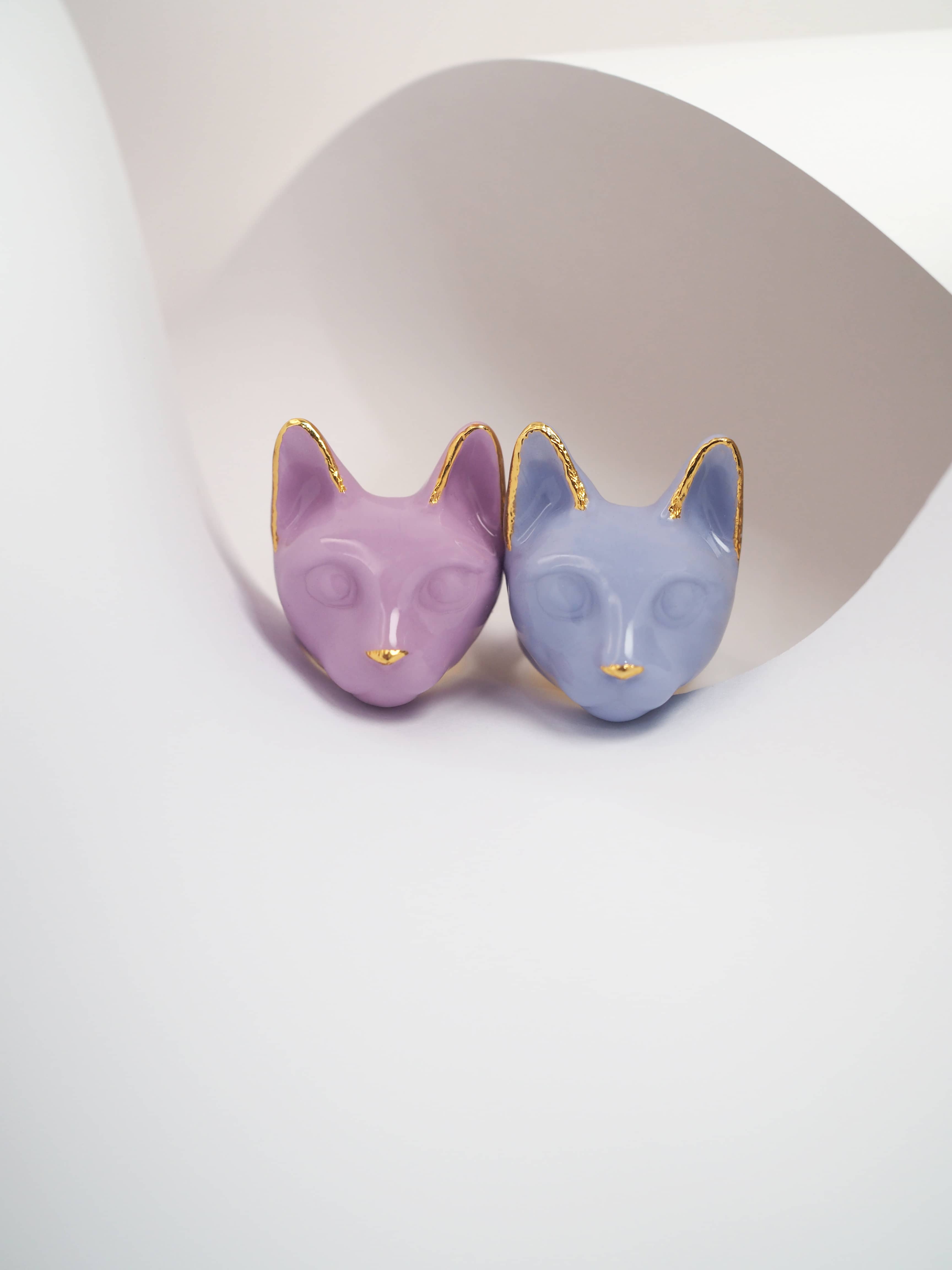 Mono Lavender Cat Ring | MaewMarch