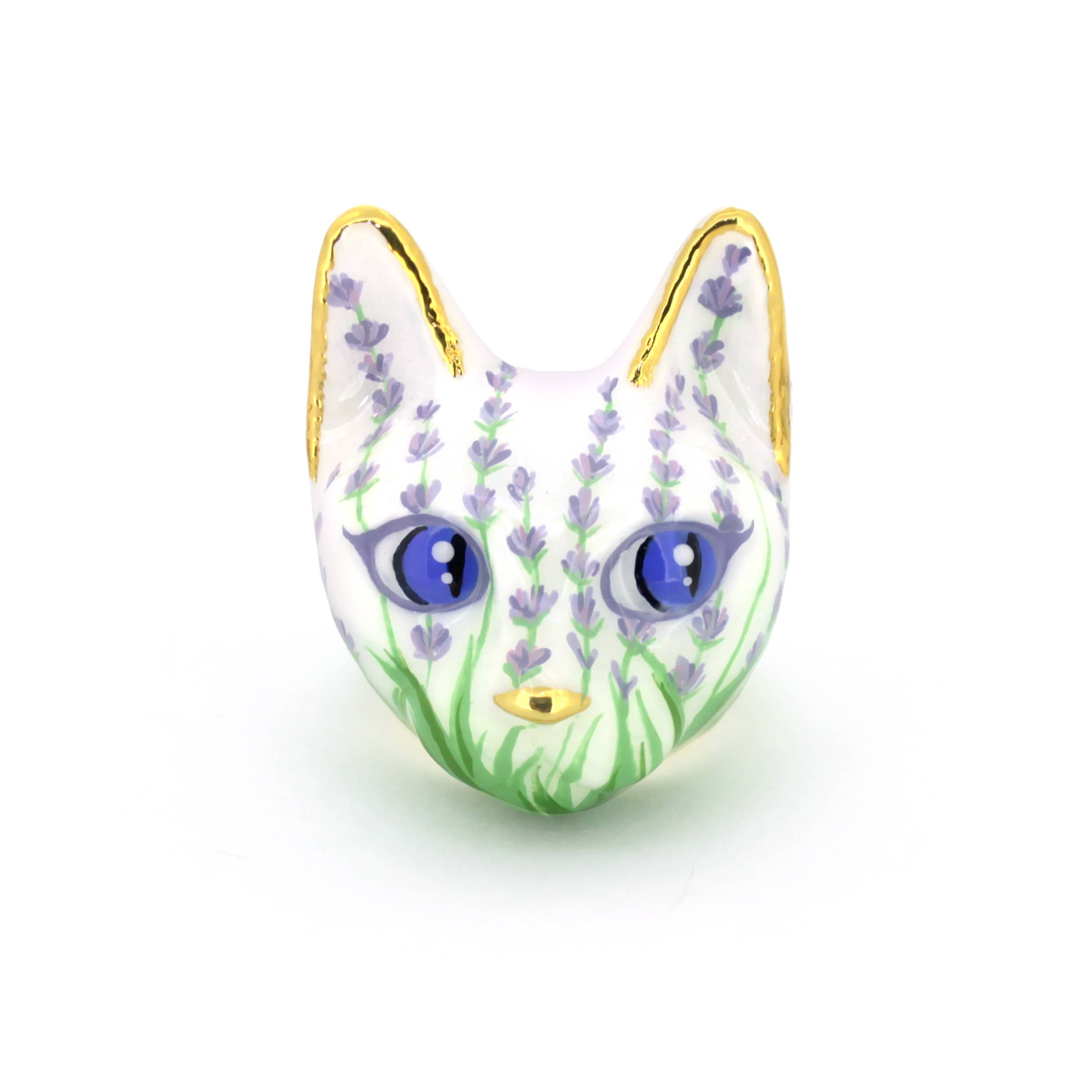 Lavender Bloom Art Cat Ring | MaewMarch