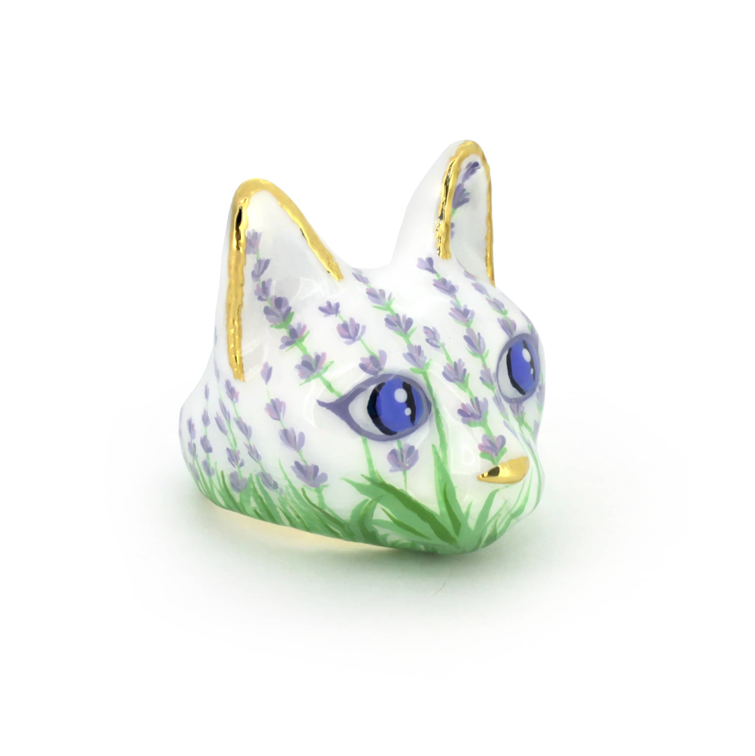 Lavender Bloom Art Cat Ring | MaewMarch