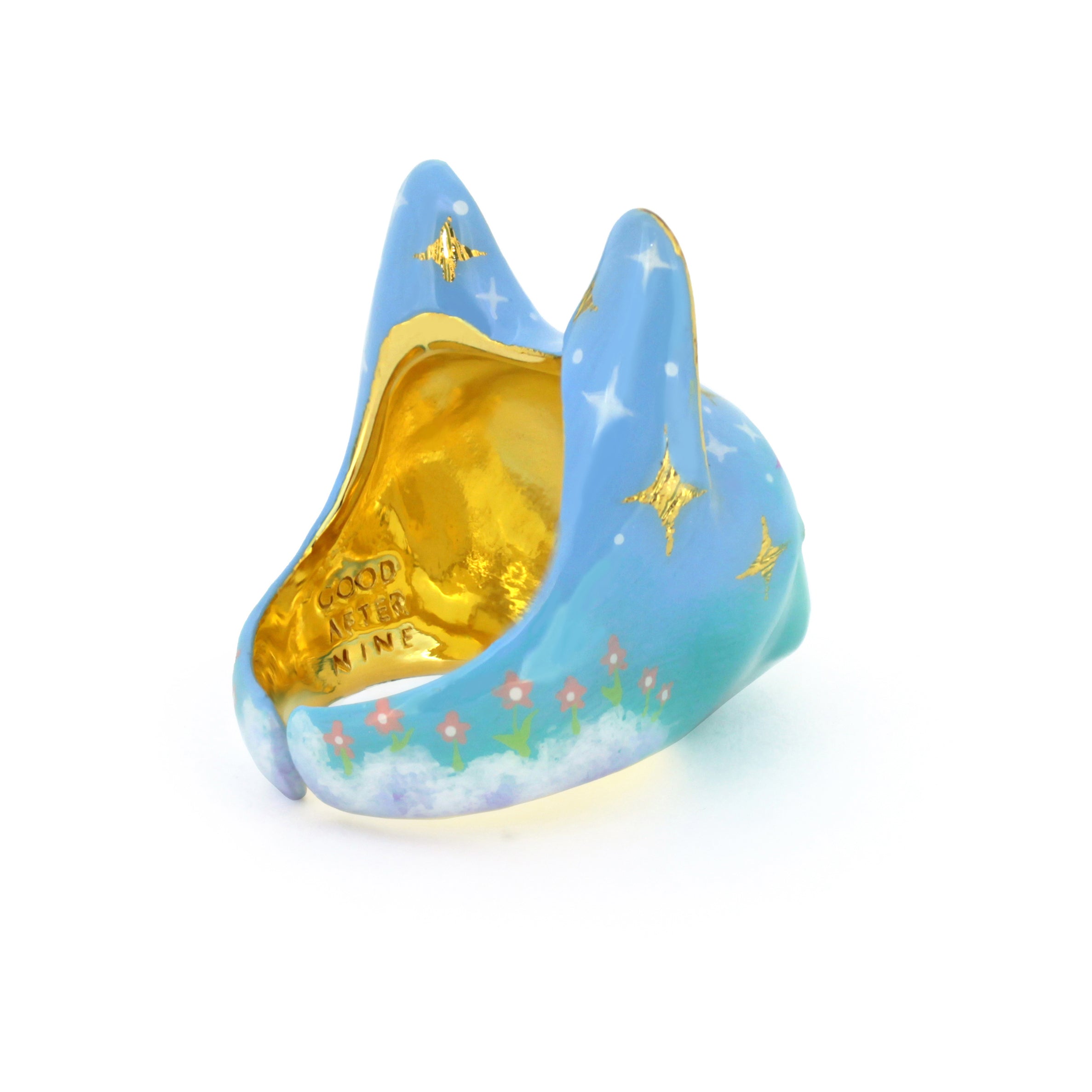 Sweet Blue Cat Ring | MaewMarch