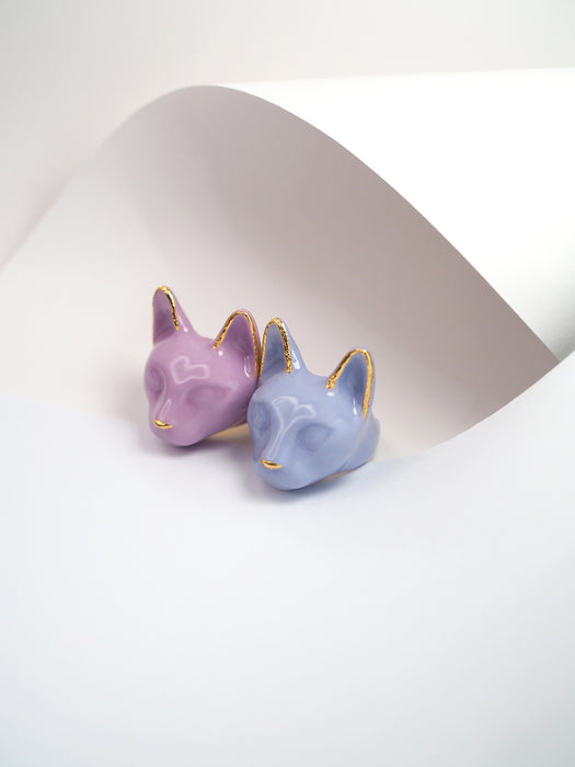 Mono Lavender Cat Ring | MaewMarch