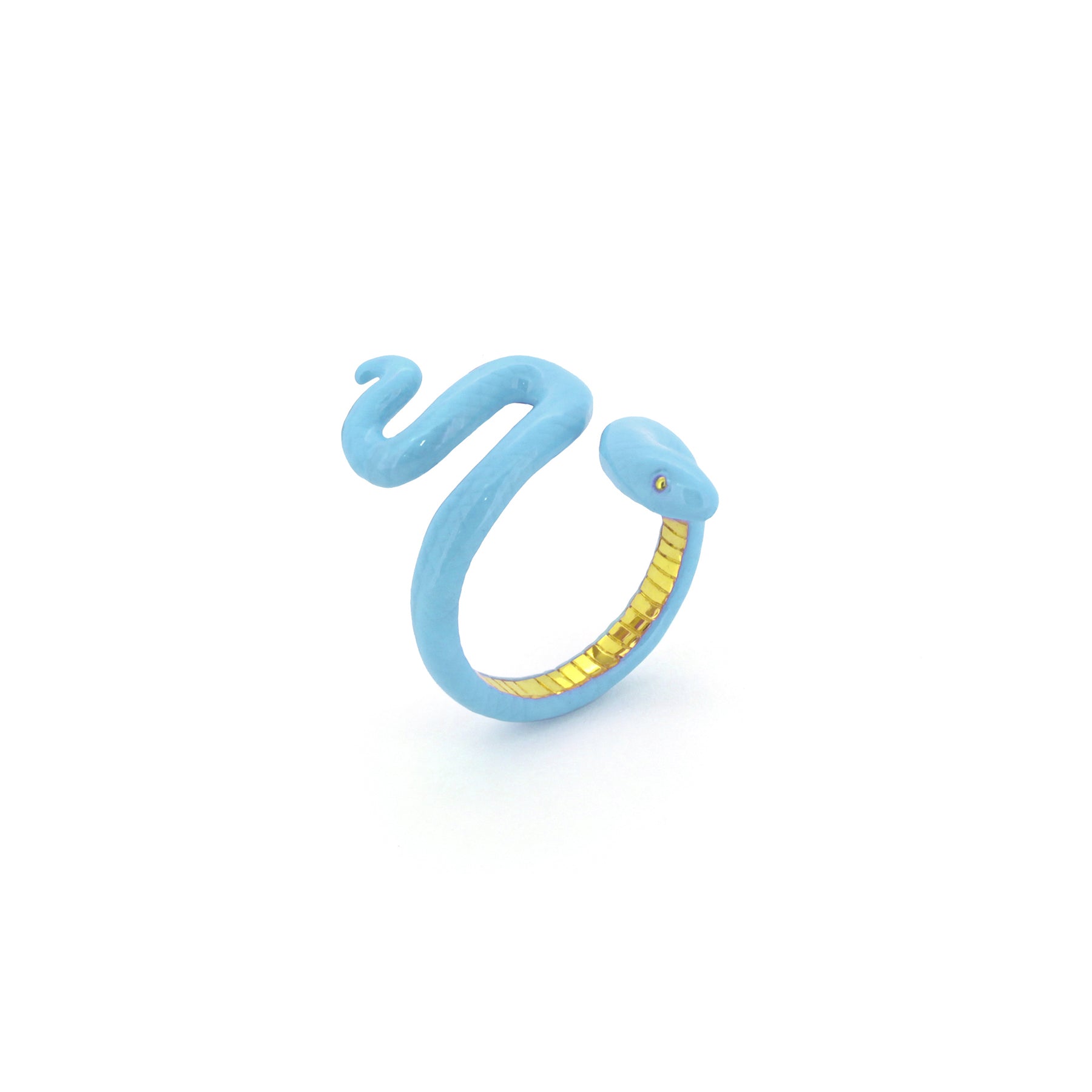 M Snake Blue Ring | Candy Snake