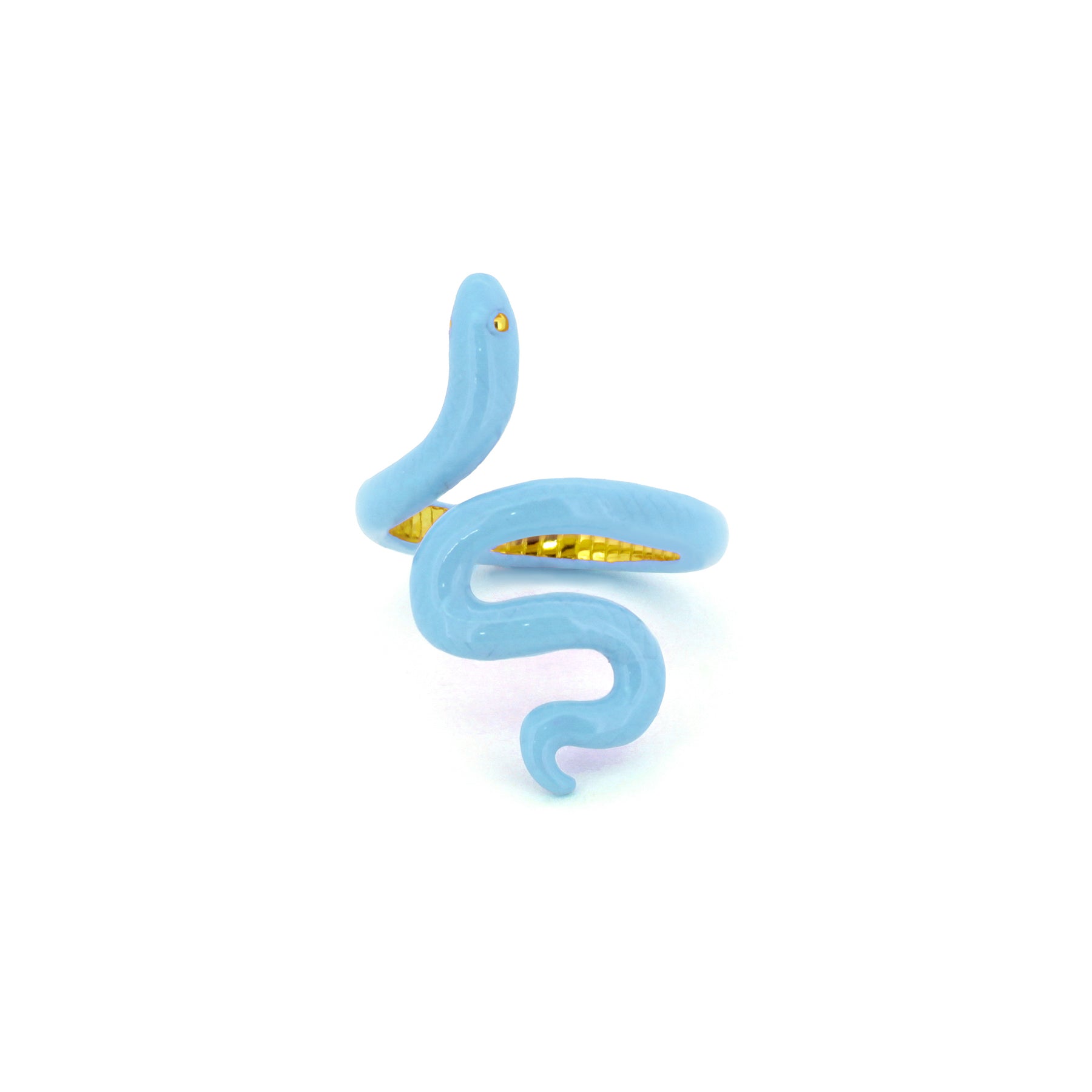 M Snake Blue Ring | Candy Snake