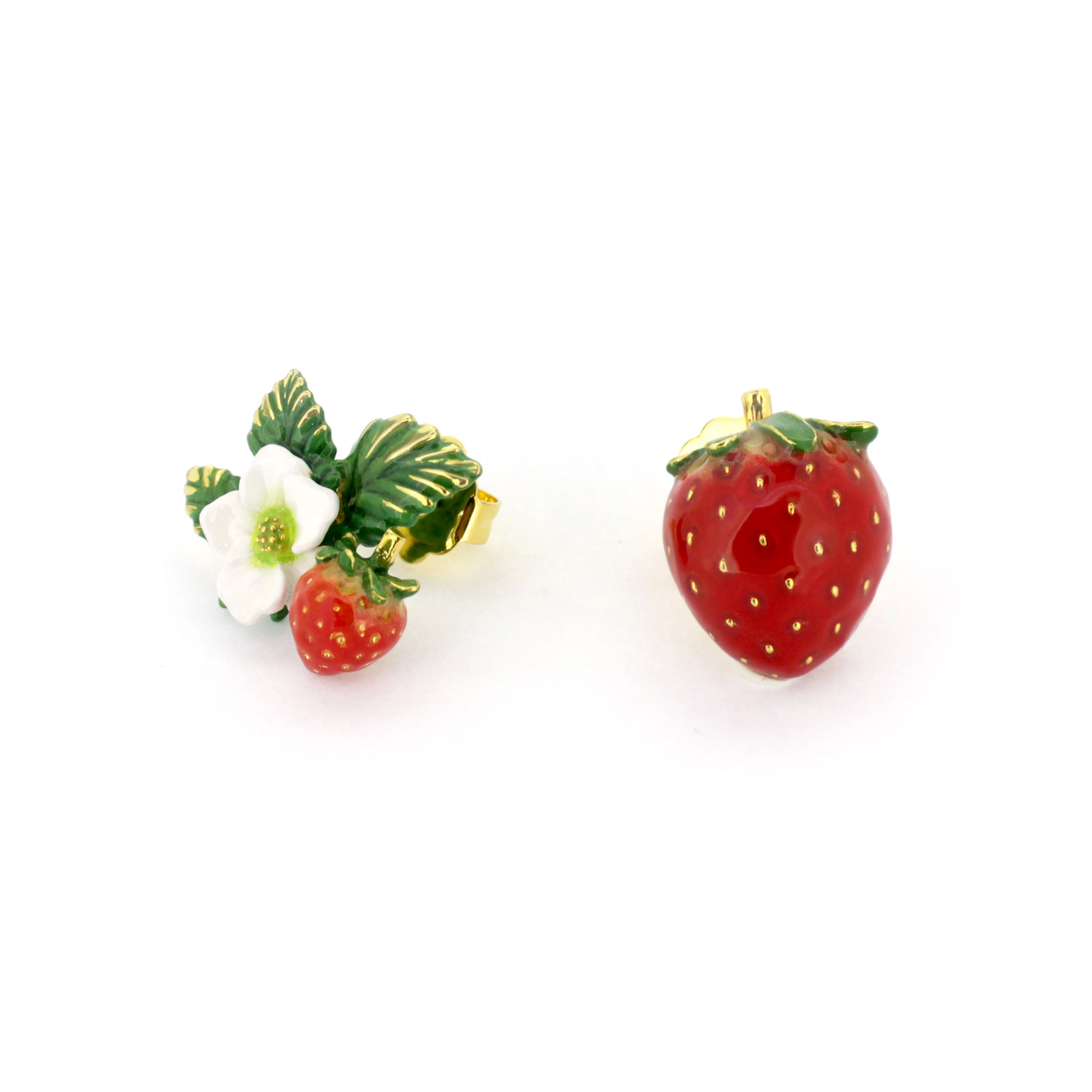 Strawberry Blossom Stud Earrings | Strawberry Forever