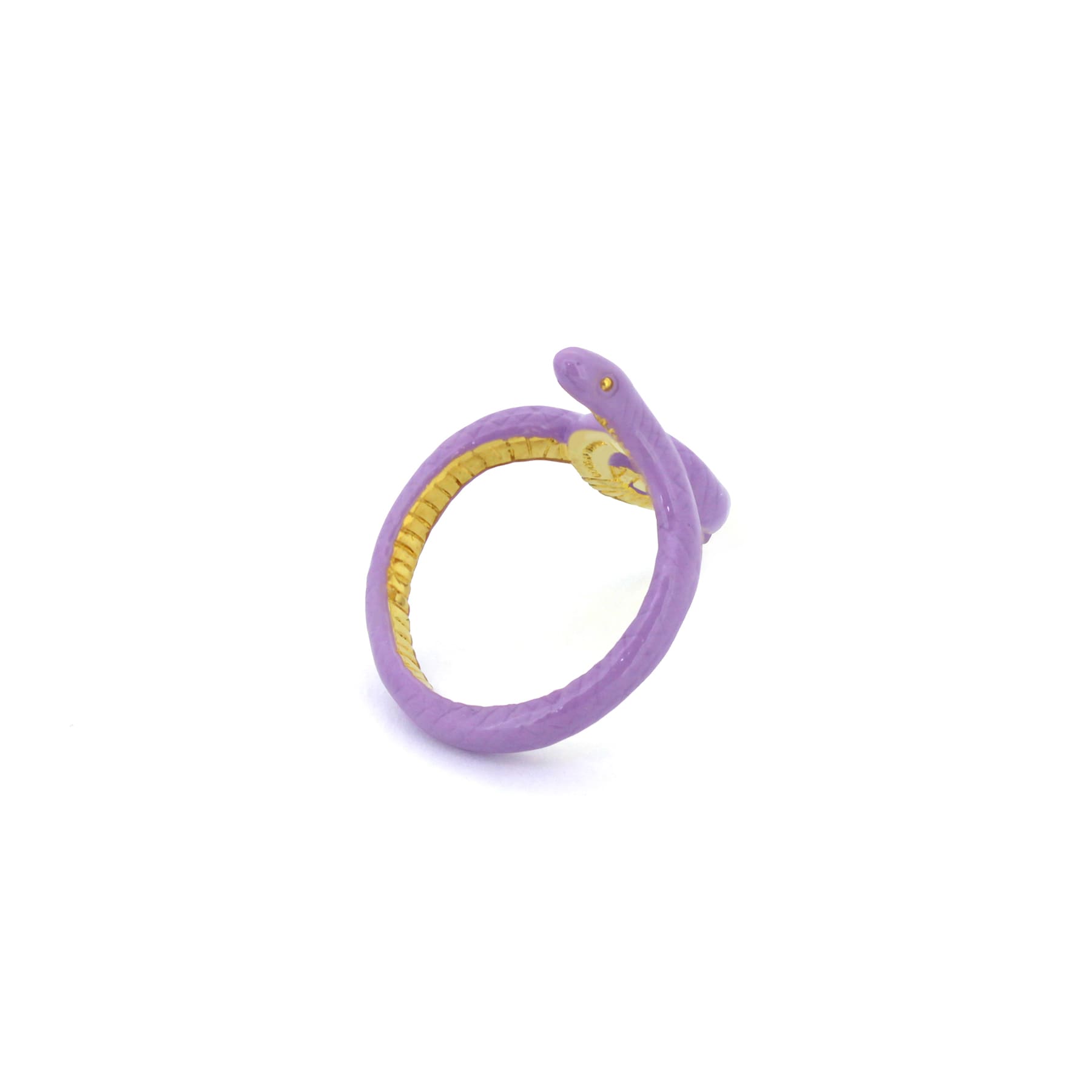 Fun and whimsical purple snake ring