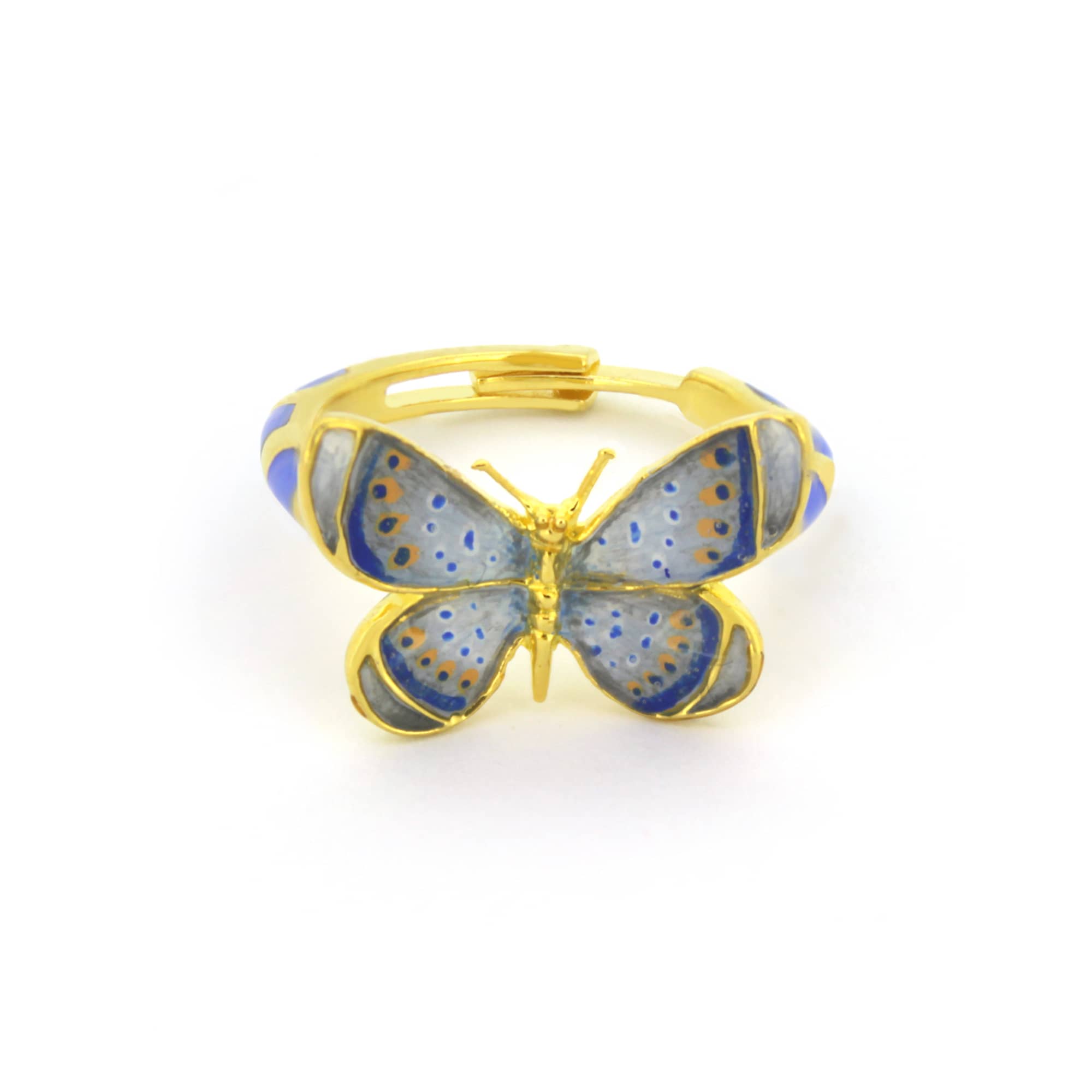 Artisan-crafted butterfly ring showcasing intricate details.