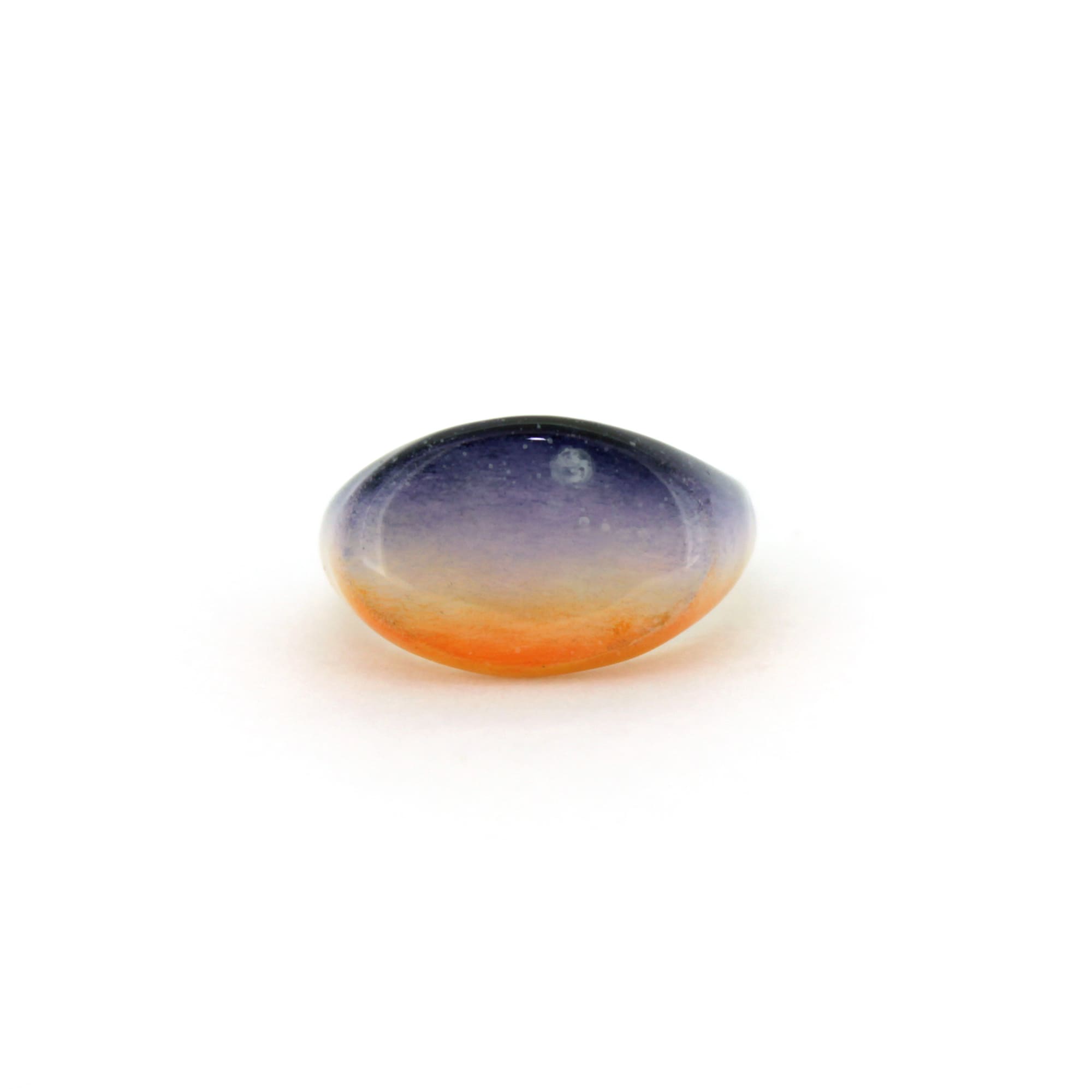 Hand-painted ring inspired by the colors of the sky, featuring a purple to orange gradient.