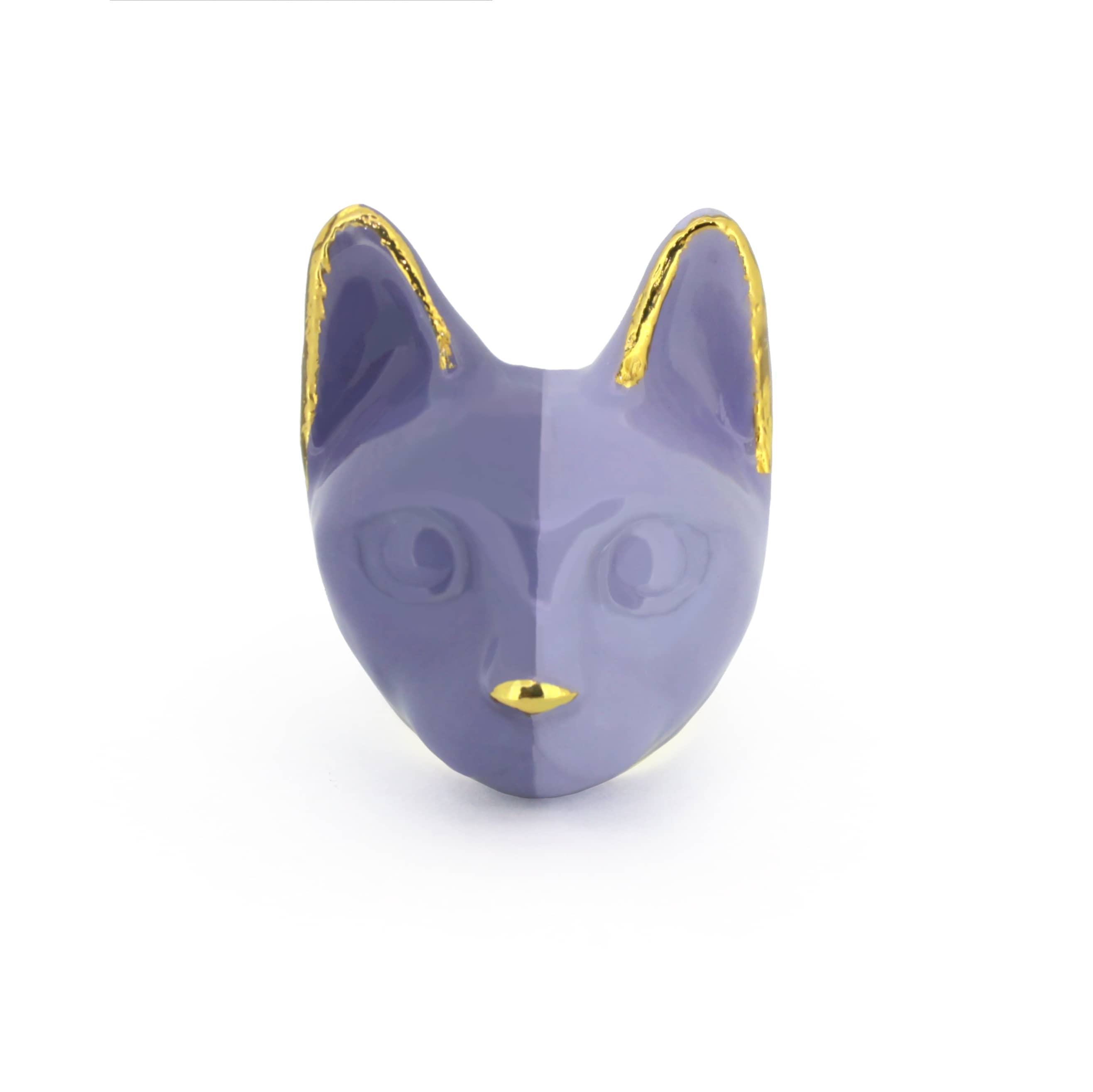 Adorable purple cat ring inspired by lavender tones