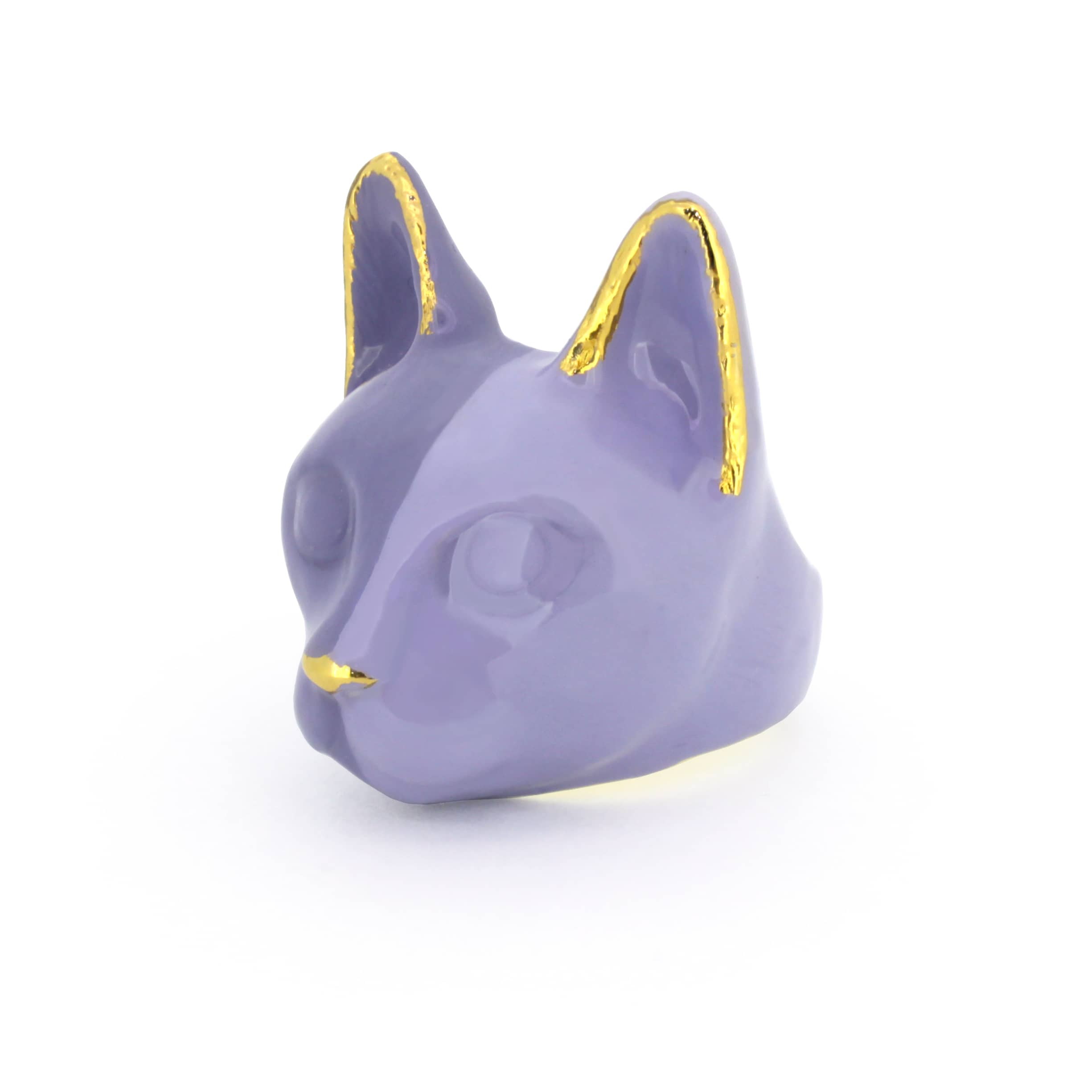 Adorable purple cat ring inspired by lavender tones