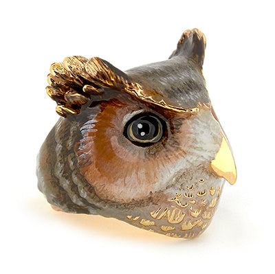 Merry Great Horn Owl Ring