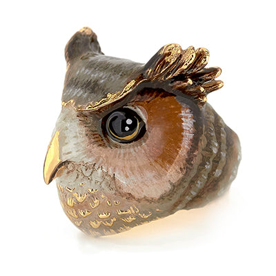 Merry Great Horn Owl Ring