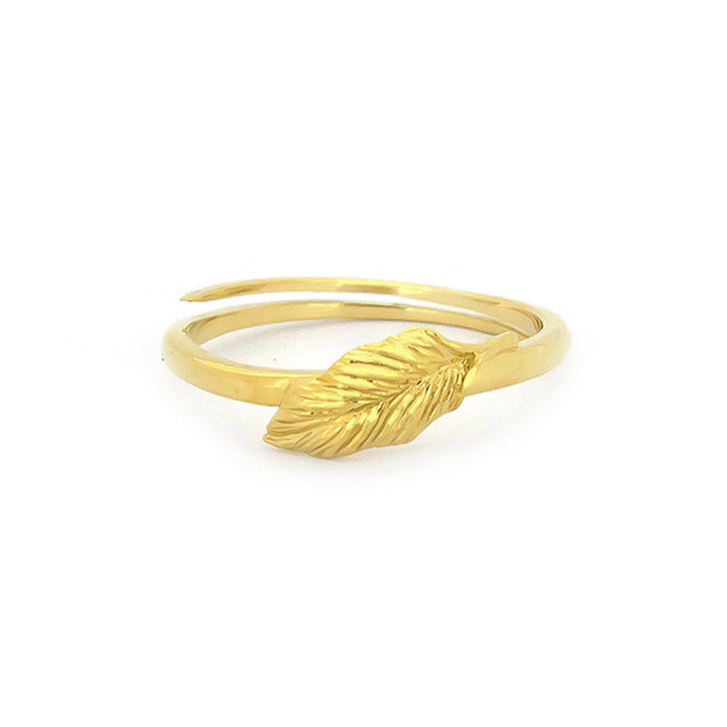 Decopia Jungle Leaf C Ring 925 Sterling Silver