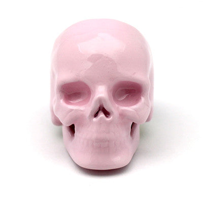 Pantone Rose Quartz Skull Ring