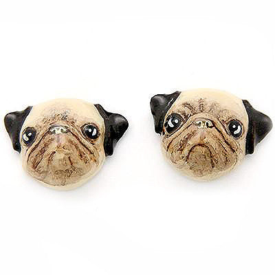 Pug Earrings