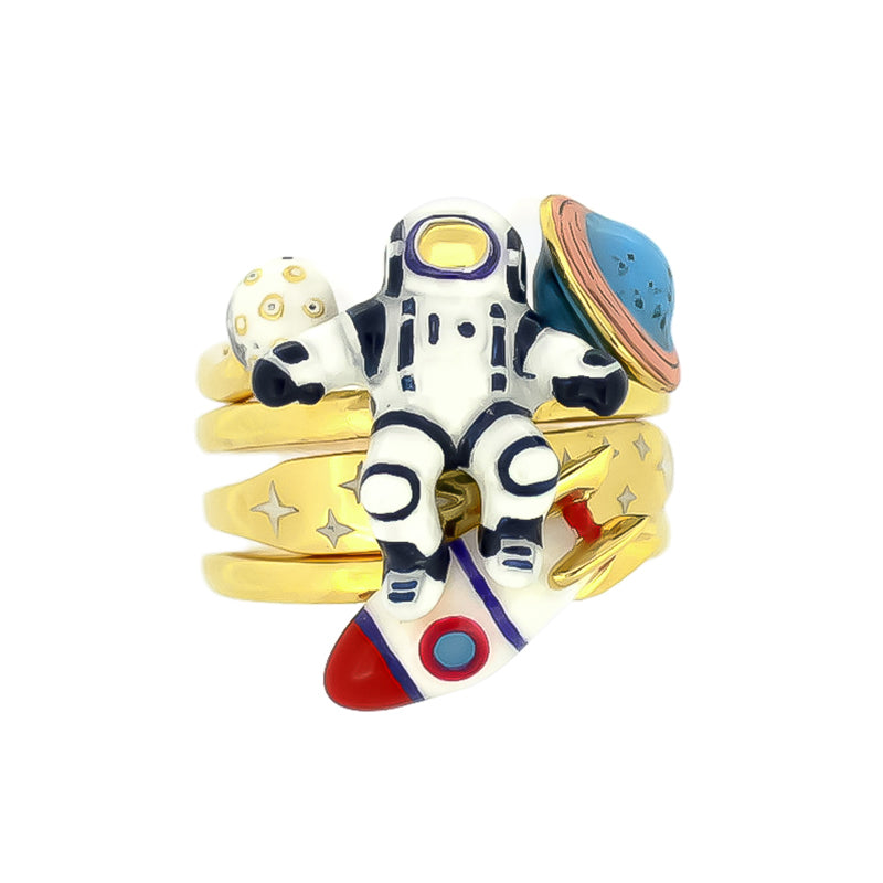 Space Walker Stacking Ring | Happy Story