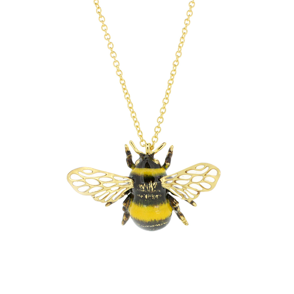 Unique necklace with a bee pendant for nature lovers.