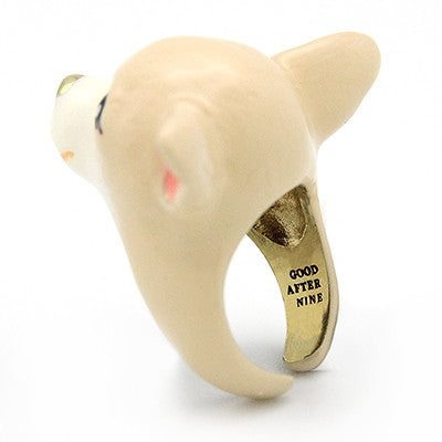 Playful animal-themed ring for dog lovers