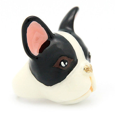 Playful French bulldog ring, perfect for dog lovers