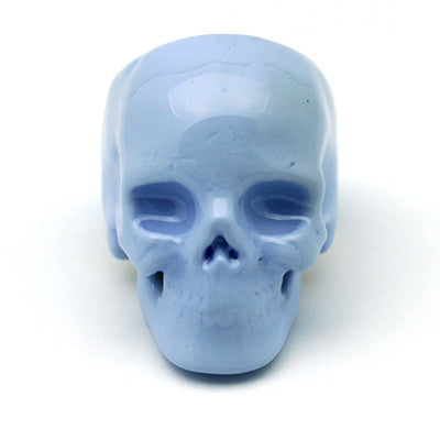 Blue skull ring, inspired by Pantone Serenity.